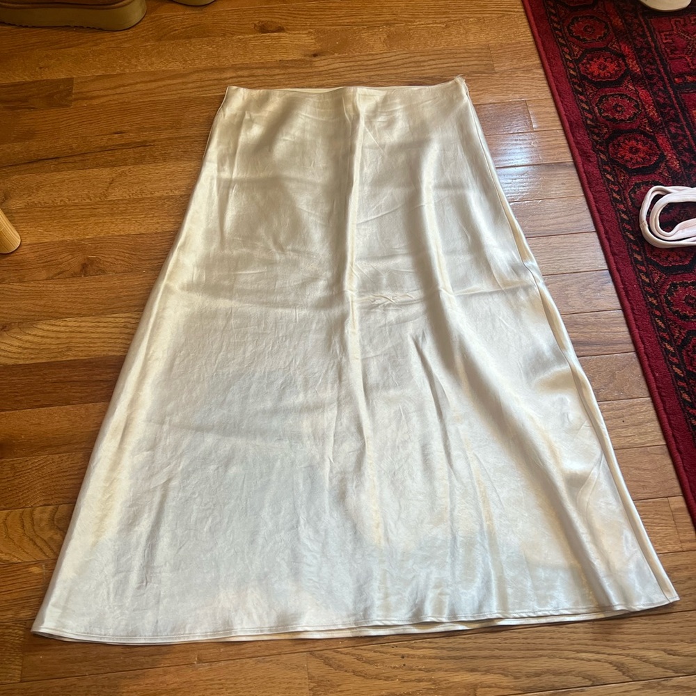 Babaton Cream Midi Skirt